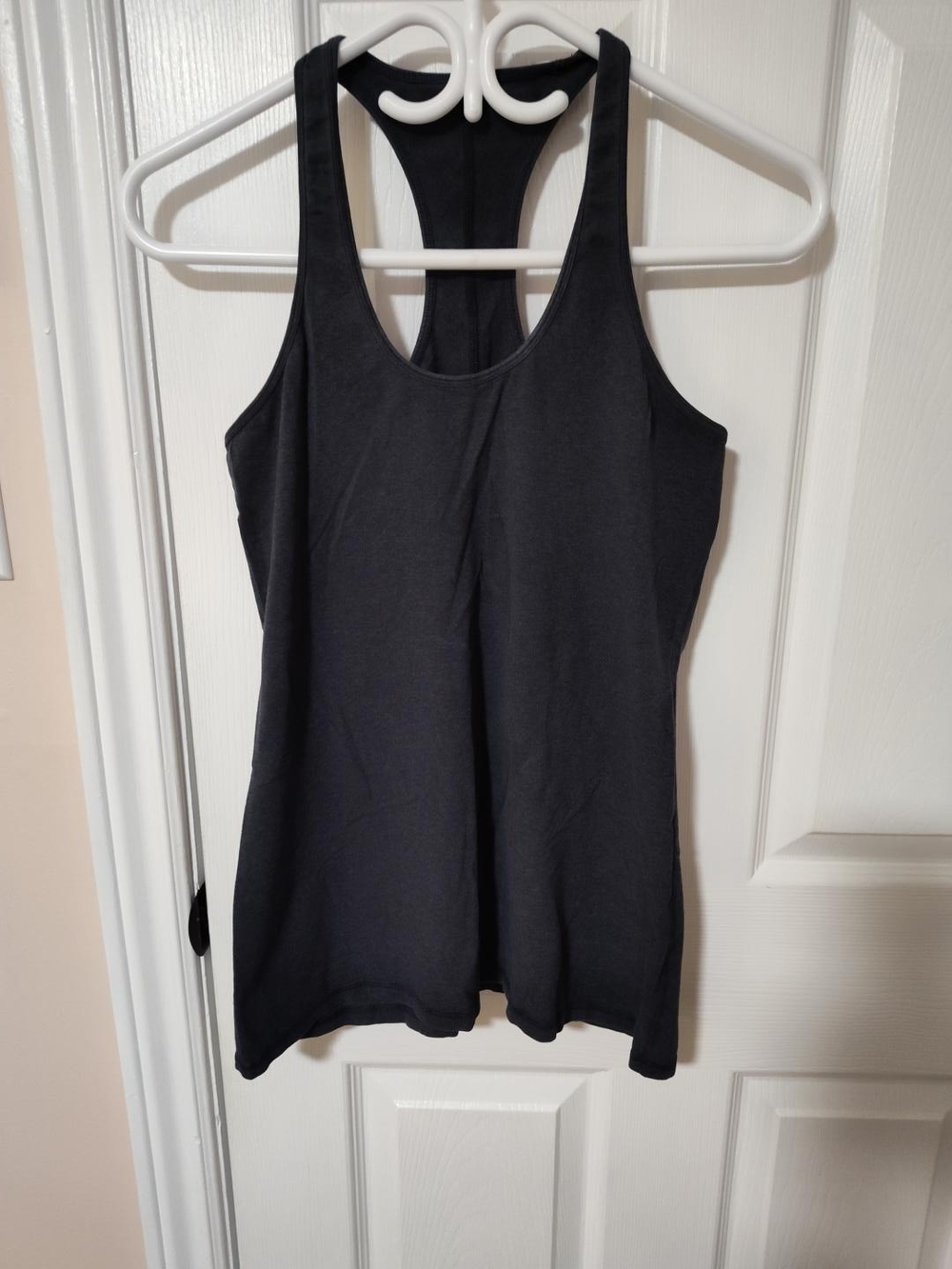 Lululemon Ruched Racerback Tank – Size 10 – Charcoal/Black